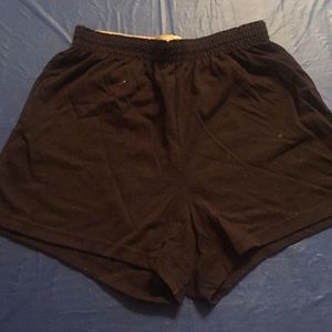 Black cheer shorts